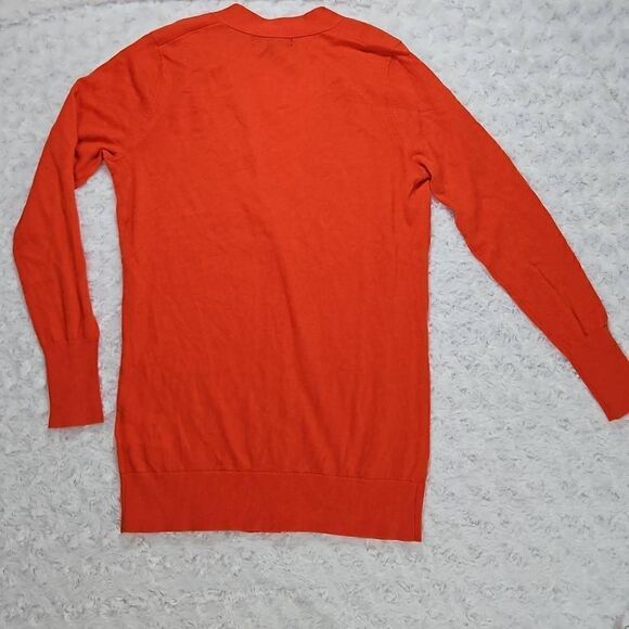 Merino Wool Red Orange Cardigan Banana Republic Womens Size XS - Picture 6 of 6